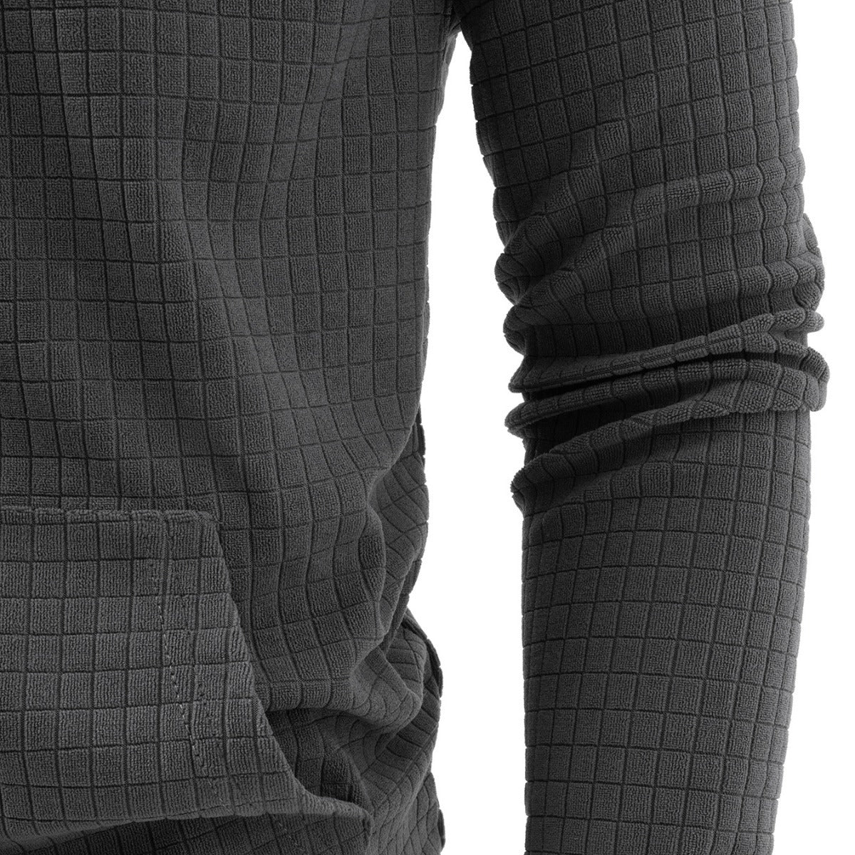 Herren Kapuzenjacke Lockere Fit Strukturiert Urban