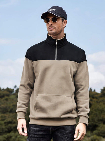 Herren Sweatjacke Funktionell Mit Kängurutasche