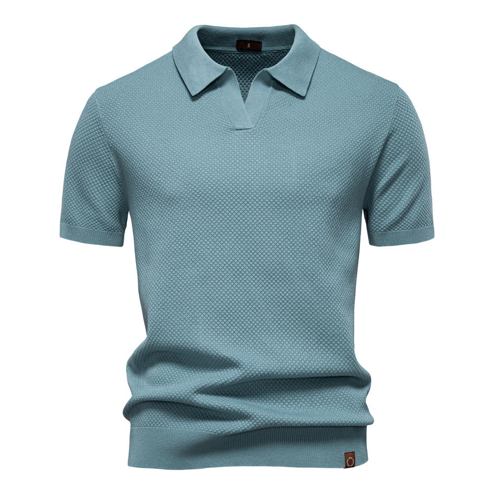 Herren Polo-Shirt Kurzarm Strukturiert Modern Berlin