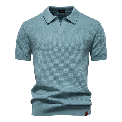 Herren Polo-Shirt Kurzarm Strukturiert Modern Berlin