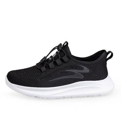 Damen Sneaker Leicht Elastisch Schnell Schnürbar Sportlich