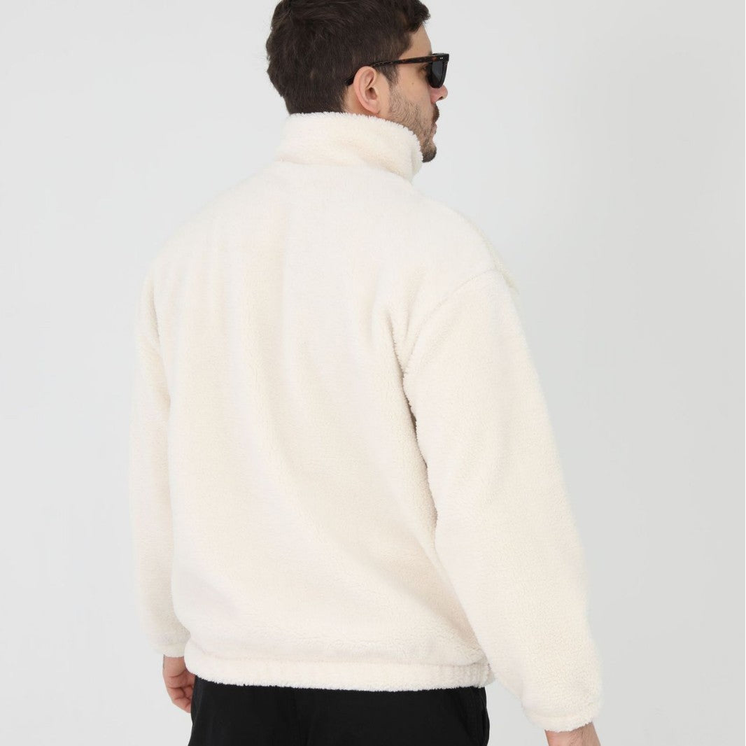 Herren Fleecejacke Stehkragen Praktisch Warm