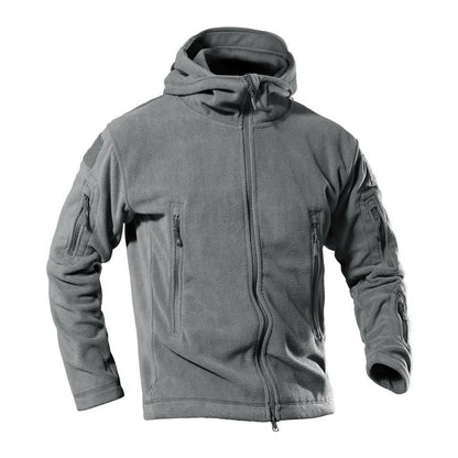 Herren Fleecejacke Warm Reißverschlusstaschen Outdoor