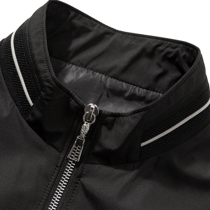 Herren Sportjacke Übergangsjacke Stehkragen Reißverschluss