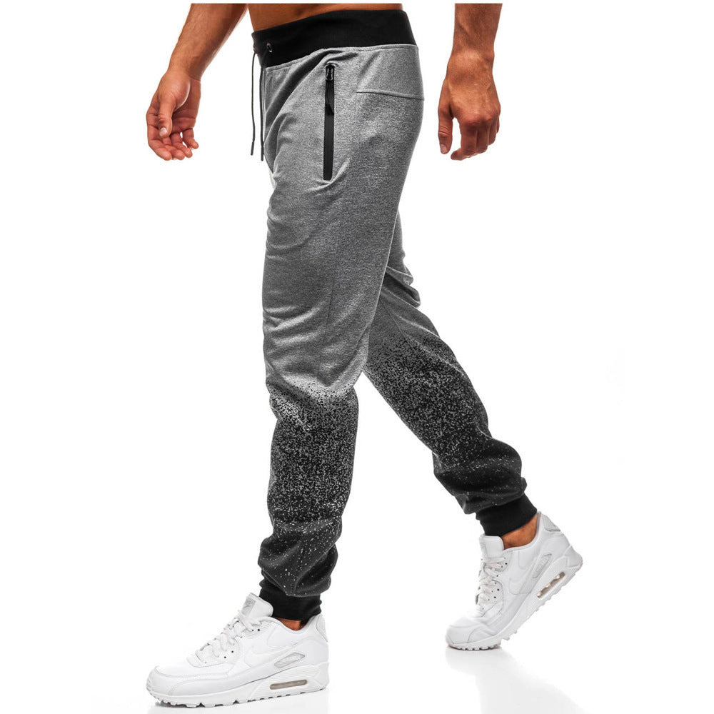 Herren Fitnesshose Atmungsaktiv Reißverschluss Seiten
