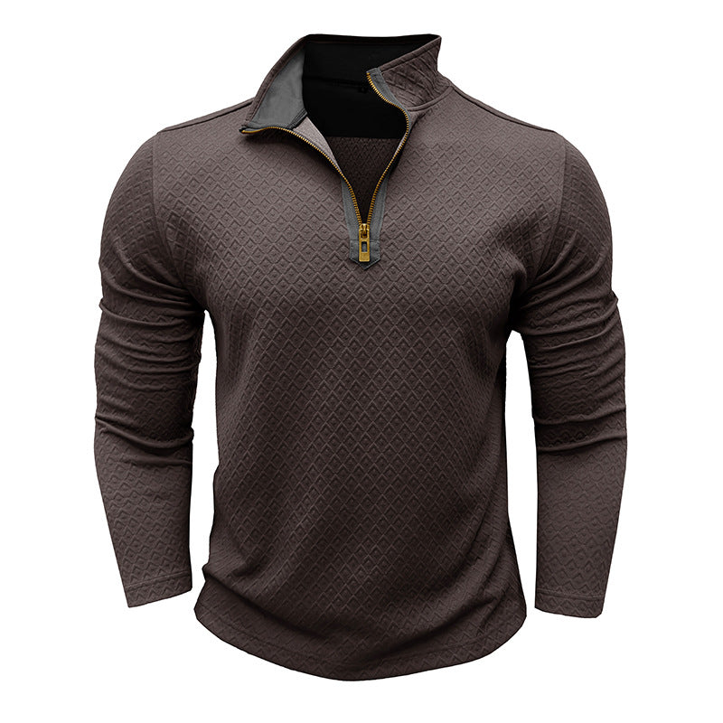 Herren Pullover Modern mit Halbzipper