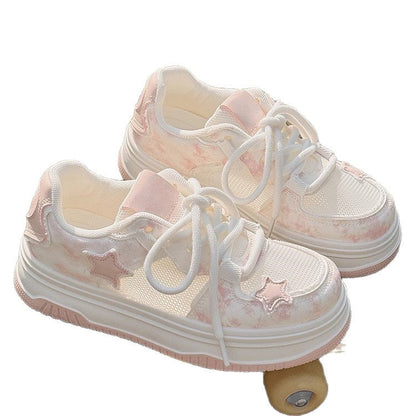 Damen Sneaker Komfortabel Sternenmotive Atmungsaktiv