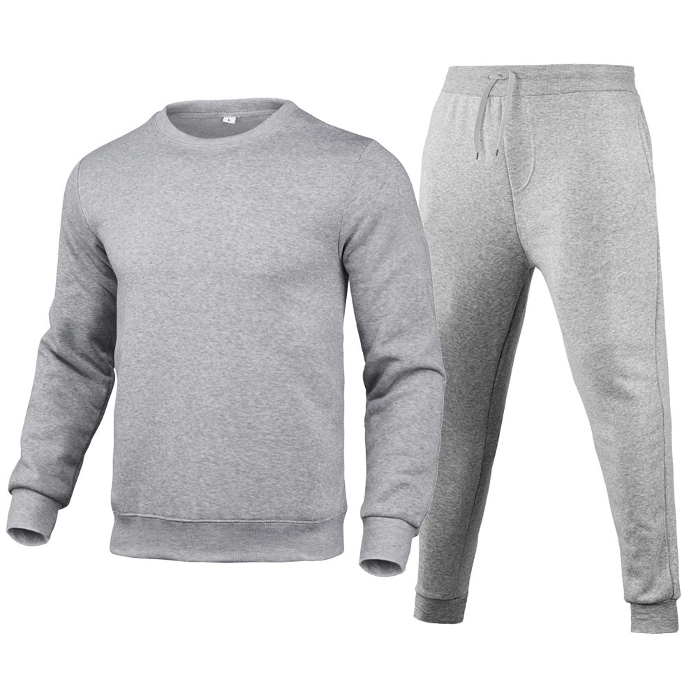 Herren Jogginganzug Bequem Passform Set Sweatshirt Hose