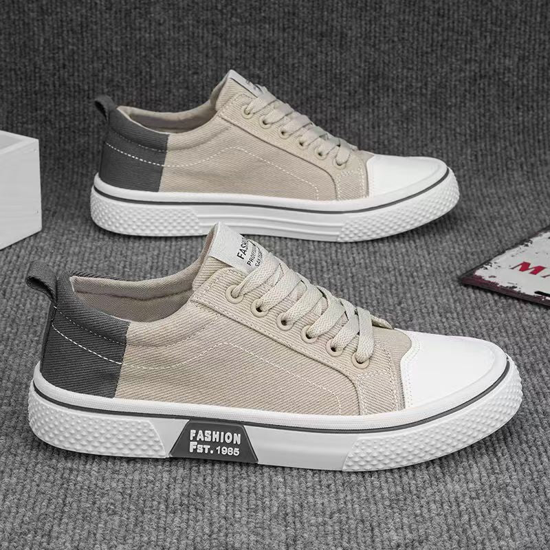 Damen Sneaker Modisch Kontrast Einsätze Sportlich Trendy