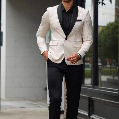 Herren Blazer Smoking Elegant mit Muster Berlin Style