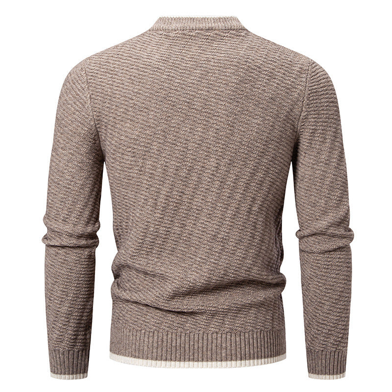Strickpullover Herren Modern Rippmuster Winter