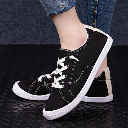 Damen Sportschuhe Canvas Bequem Schnürsenkel Mode