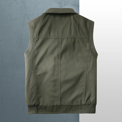 Herren Outdoor-Weste Vieltaschig Funktionell Wasserdicht