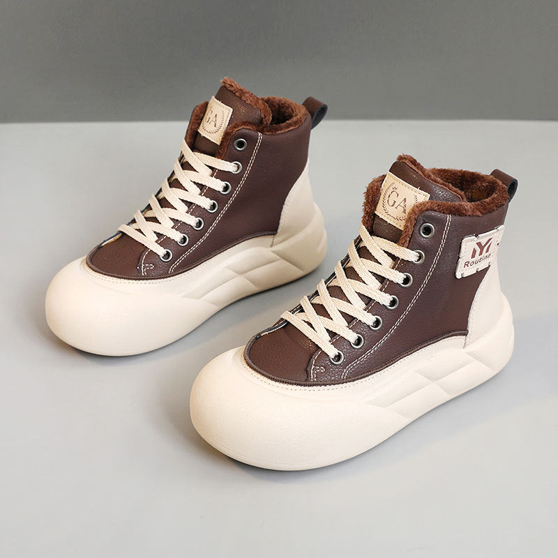 Damen Sneaker Hoch modisch Weich mit elastischer Sohle