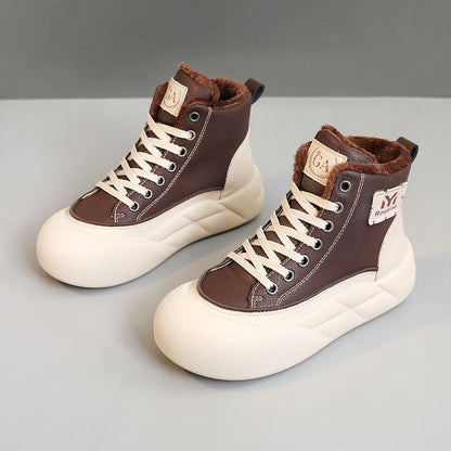 Damen Sneaker Hoch modisch Weich mit elastischer Sohle