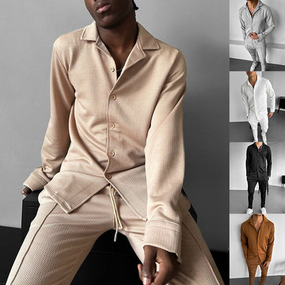 Herren Hemd Langarm Elegantes Strukturiert Modern - BerlinGlamour