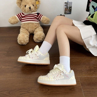 Damen Sneaker Sportlich Chic Mode Schuhe