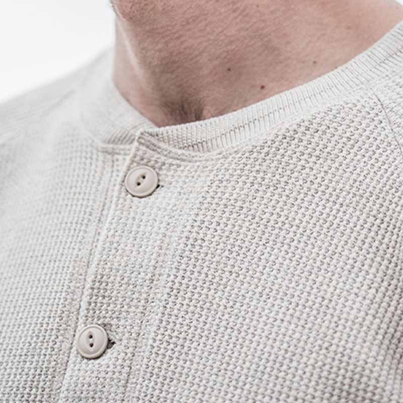 Herren Pullover Rippstrick Hochwertig Knopfleiste Modern