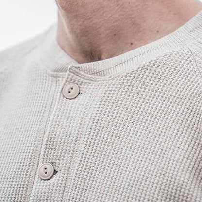 Herren Pullover Rippstrick Hochwertig Knopfleiste Modern