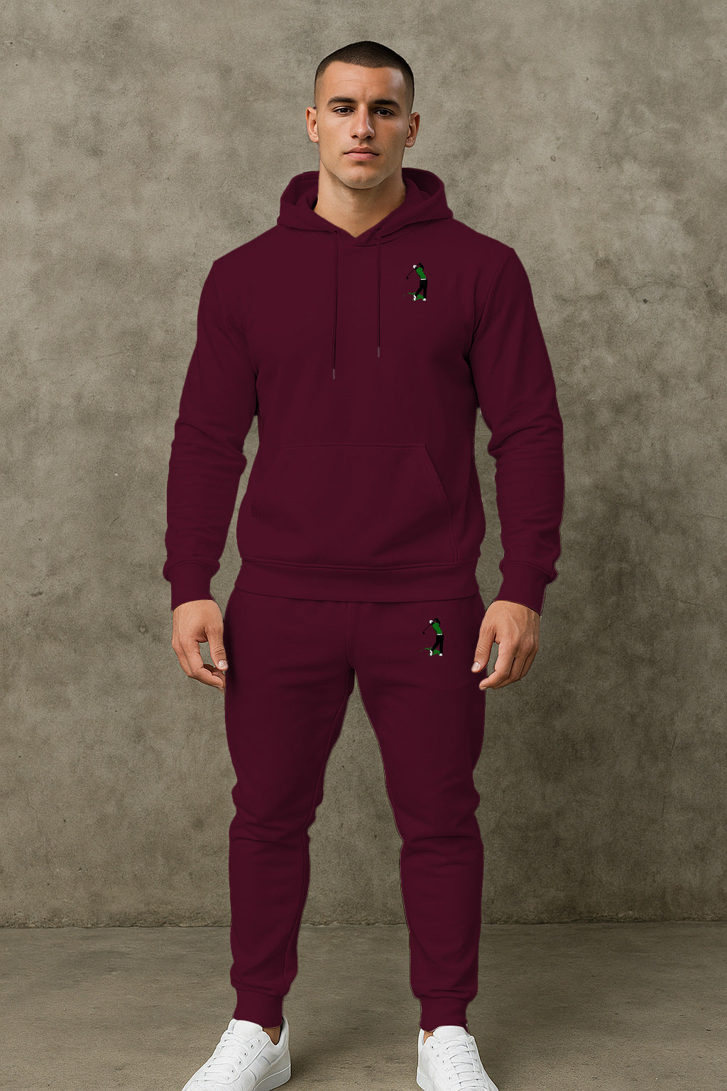 Herren Sportanzug mit Kapuze Ganzkörper Set Fashion