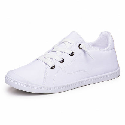 Damen Sneaker Bequem Canvas Atmungsaktiv