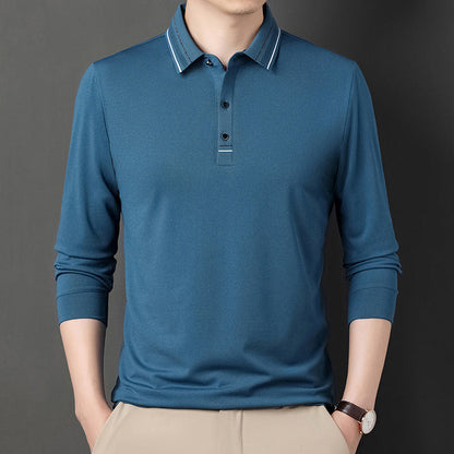 Herren Langarm Polo Hemd Modern Slimfit - BerlinGlamour