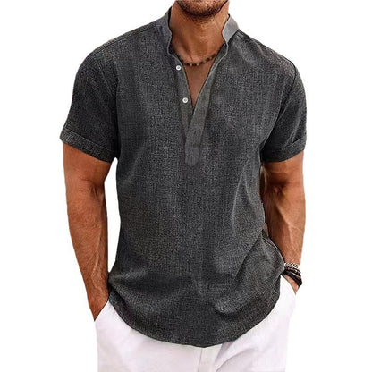 Herren Kurzarm-Shirt Freizeit Hemd Casual Berlin