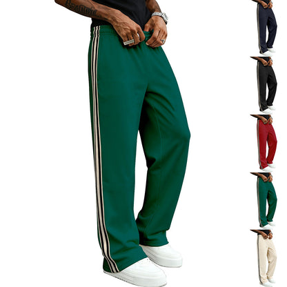 Herren Freizeithose Sportlich Mit Streifen Modern