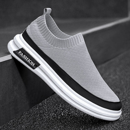 Damen Sneaker Strick Bequem Rutschfest Flexibel