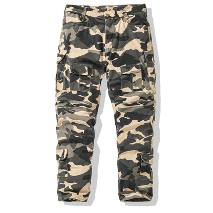 Herren Cargohose Camouflage Vieltaschiger Hosen