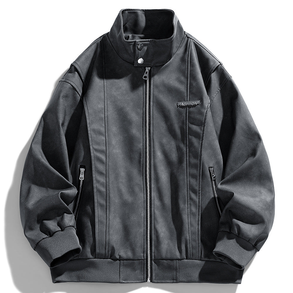 Herren Übergangsjacke Lässig Modern mit Reißverschlusstaschen