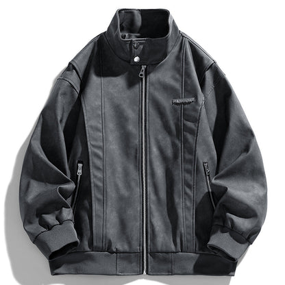 Herren Übergangsjacke Lässig Modern mit Reißverschlusstaschen