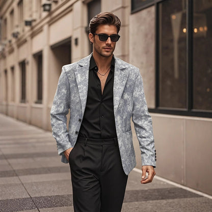 Herren Anzugblazer Elegant Schwarzer Business Anzug - BerlinGlamour