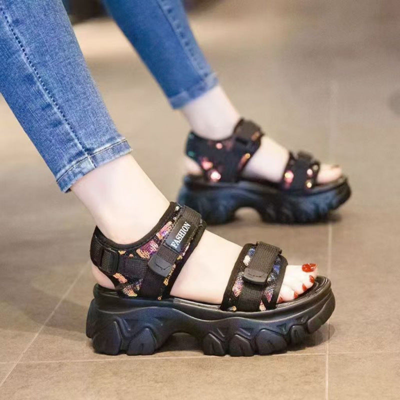 Damen Sport-Sandalen Bequem Verstellbar Flexibel