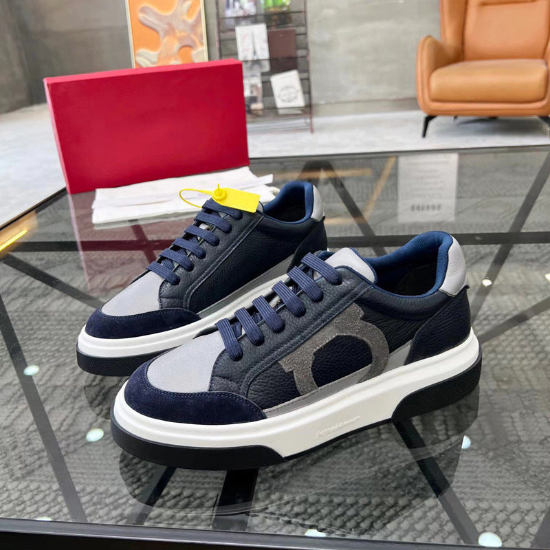 Damen Sneaker Sportlich Lederschuhe Trendy Modell