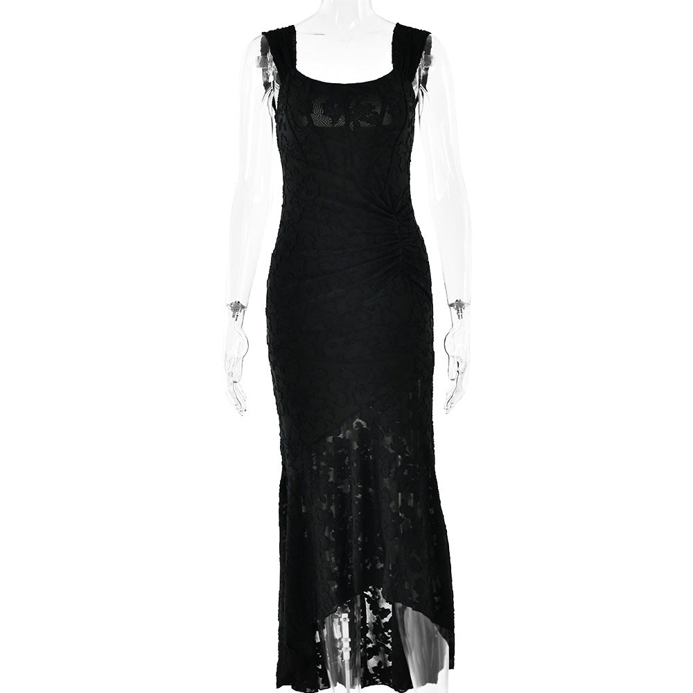 Etuikleid Damen Elegant mit Drapierung Effekt
