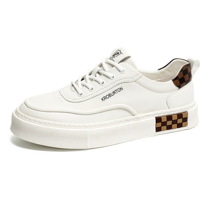 Damen Sneaker Sportlich Laufsohle Dämpfung Leder