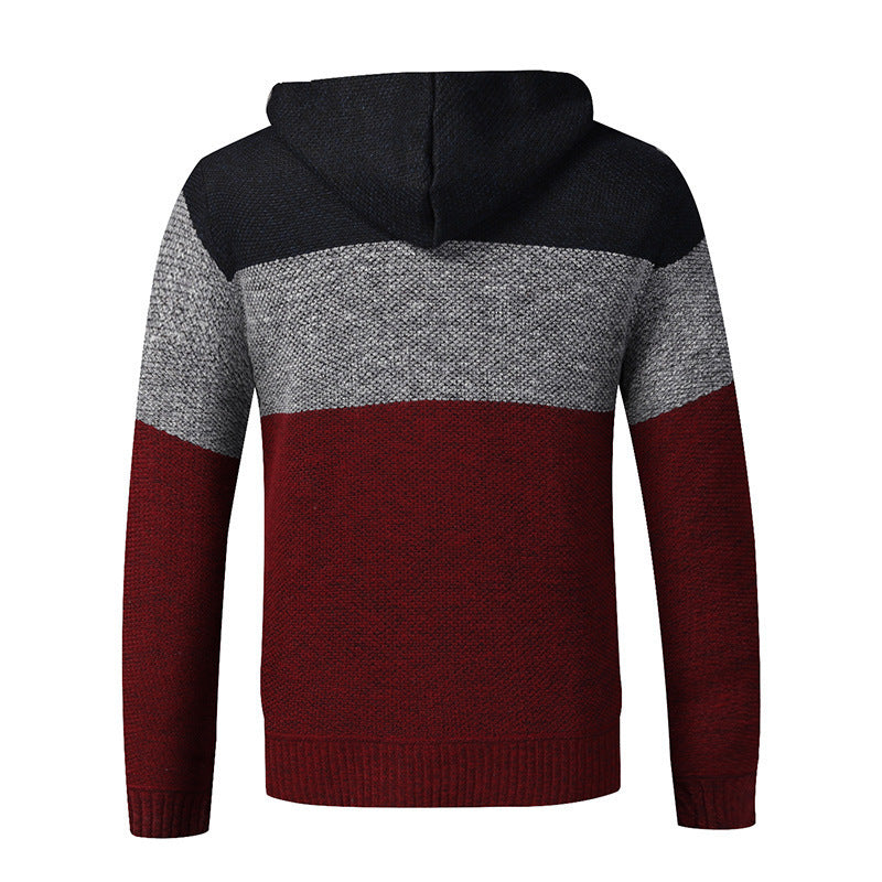 Herren Strickjacke Modern mit hohem Kragen und Taschen - BerlinGlamour