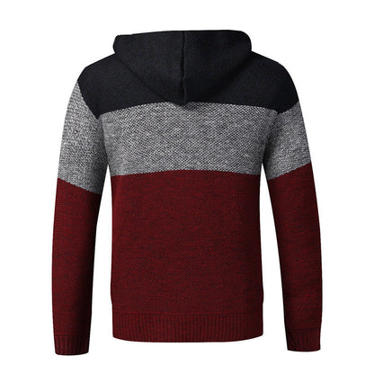 Herren Strickjacke Modern mit hohem Kragen und Taschen - BerlinGlamour