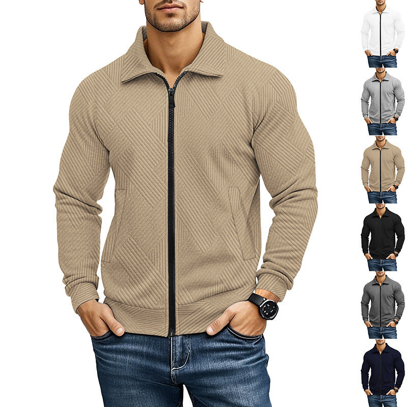 Herren Strickjacke Sportlich Mit Kragen Modern - BerlinGlamour