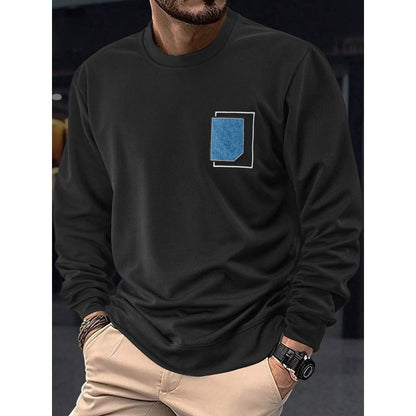 Herren Pullover Lässig Rundhals mit Tasche Modern - BerlinGlamour