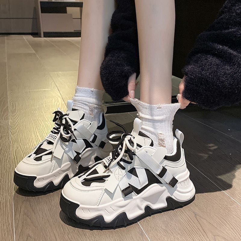 Damen Sneaker Sportlich Chunky Stabile Sohle Mode - BerlinGlamour