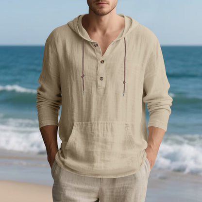 Herren Kapuzenshirt Lässig Mit Kängurutasche Modern