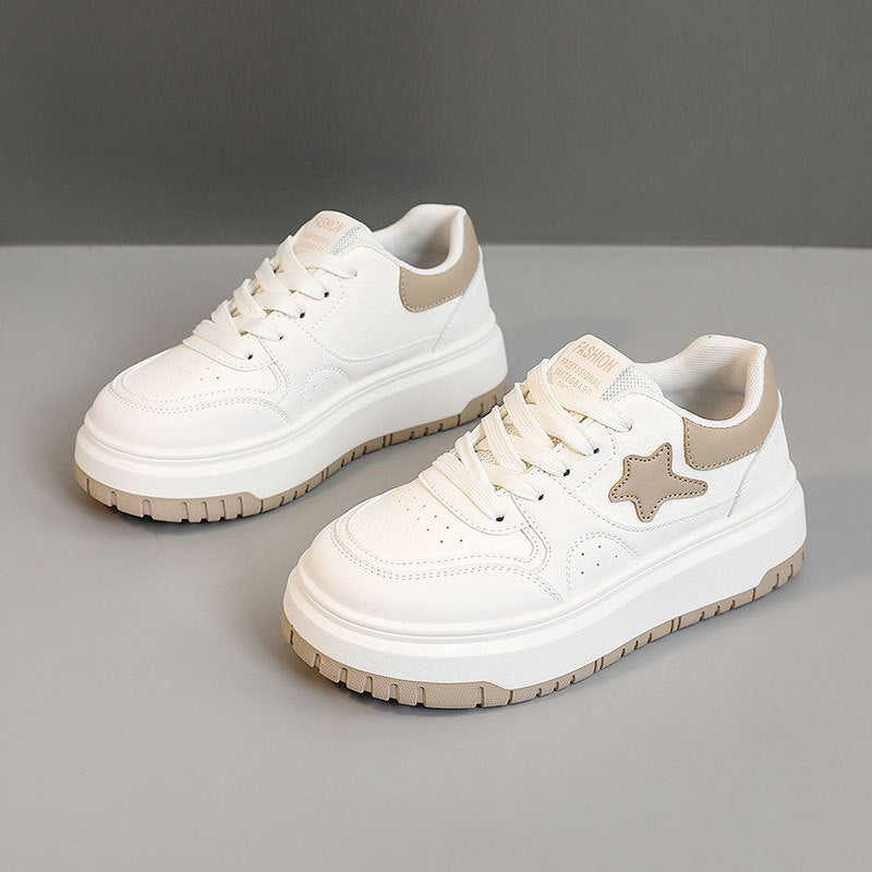 Damen Sneaker Hochplateau Atmungsaktiv Sportlich