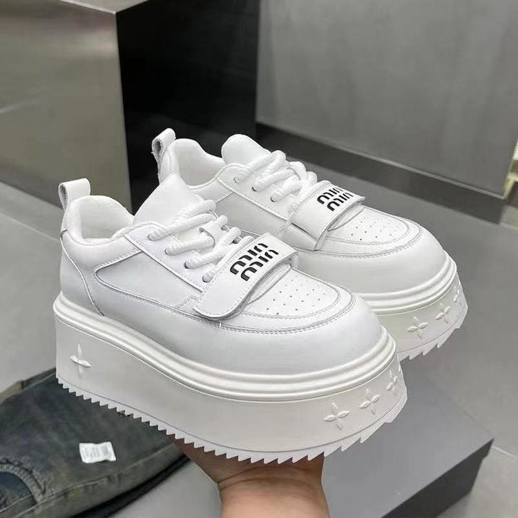 Damen Sneaker Chunky Bequem atmungsaktiv mit Klettverschluss