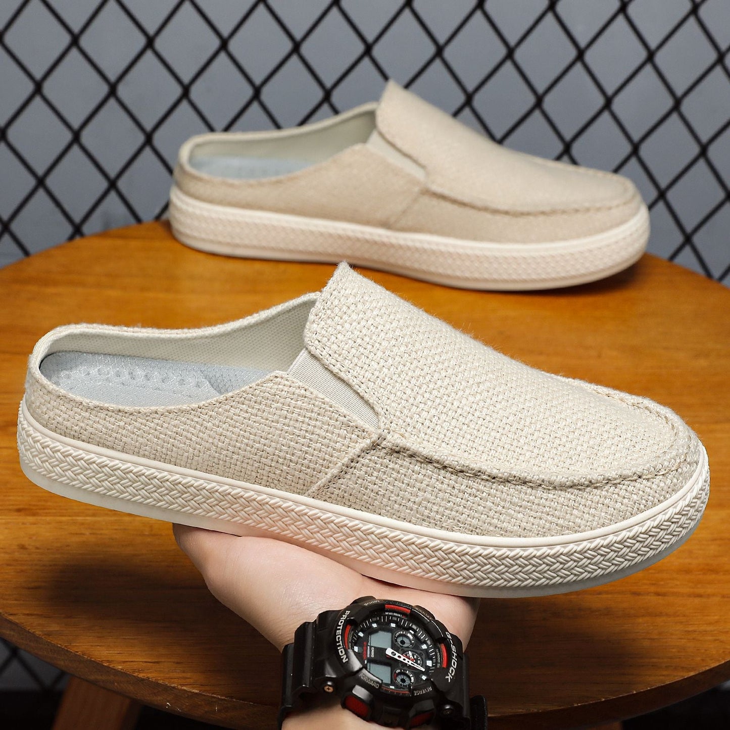 Damen Clogs Bequem Atmungsaktiv Elastisch