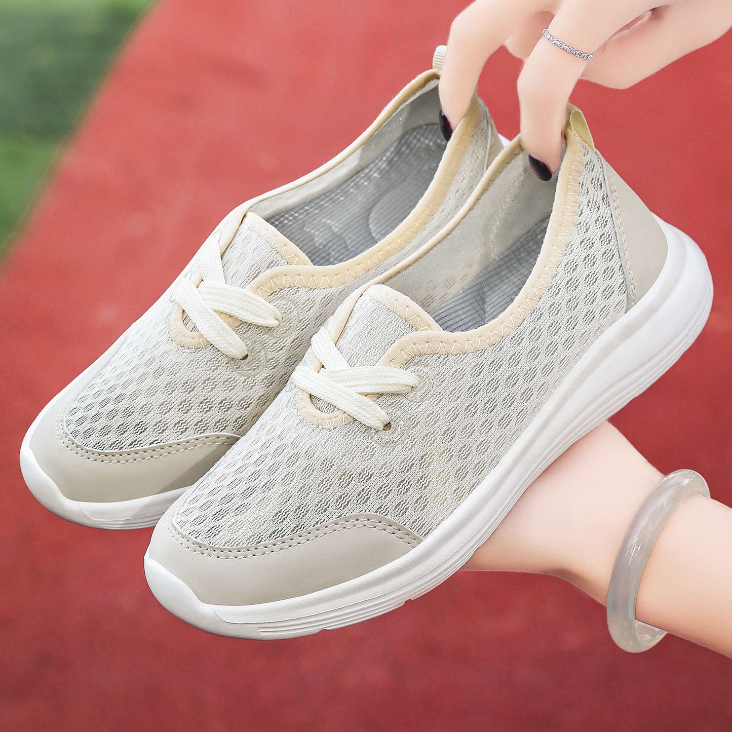 Damen Sneaker Atmungsaktiv Leicht Mesh Freizeitschuhe - BerlinGlamour