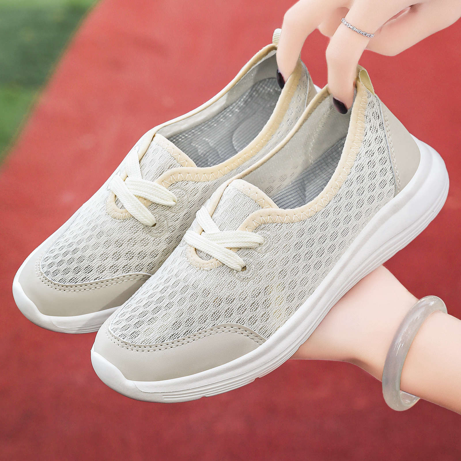 Damen Sneaker Atmungsaktiv Leicht Mesh Freizeitschuhe - BerlinGlamour