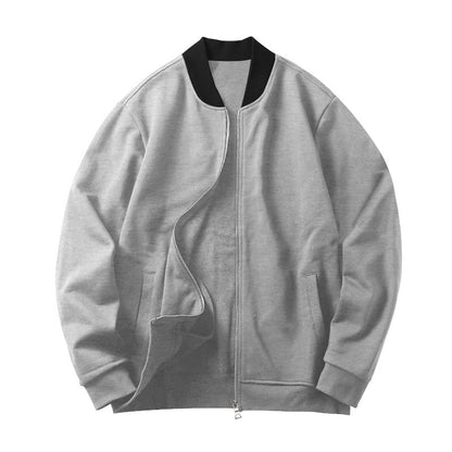 Herren Sweatjacke Sportlich Modern Stehkragen