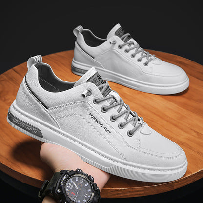 Damen Sneaker Atmungsaktiv Leder Freizeitschuhe - BerlinGlamour